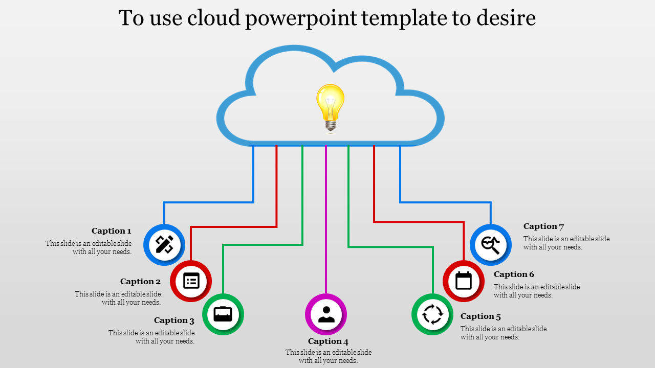 cloud powerpoint template-To use cloud powerpoint template to desire